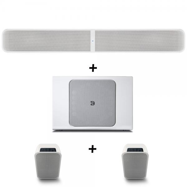 Bluesound PULSE SOUNDBAR+ im Bundle mit PULSE SUB+ und PULSE FLEX 2i